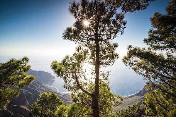 Canary Islands-El Hierro Island-Mirador de las Playas-elevated view of the east coast